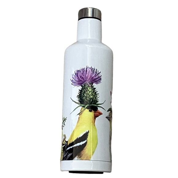 Paper Product Design Stainless Steel Bottle Goldfinch Couple - Picture 3 of 3